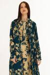 Koai_Blue Garden Pattern Cape _Online_at_Aza_Fashions