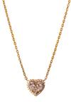 Anushka Jain Jewellery_Gold Plated Faux Diamonds Heart Goblet Pendant Necklace _Online_at_Aza_Fashions