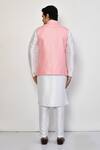 Shop_Arihant Rai Sinha_Pink Bundi Silk Embroidered Thread And Sequin Work Set _at_Aza_Fashions