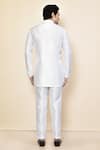 Shop_Arihant Rai Sinha_White Satin Plain Full Sleeve Kurta With Pant _at_Aza_Fashions