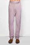 Arihant Rai Sinha_Purple Silk Plain Straight Kurta Set _Online_at_Aza_Fashions