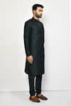 Buy_Arihant Rai Sinha_Green Kurta And Churidar Silk Plain Long Dark Set 