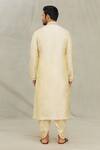 Shop_Arihant Rai Sinha_Beige Kurta Art Silk Embroidered Dori Work Set _at_Aza_Fashions