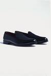 Morf_Black Cocktail Almond Toe Penny Loafers_Online_at_Aza_Fashions