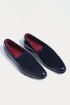 Buy_Morf_Black Cocktail Almond Toe Penny Loafers_at_Aza_Fashions