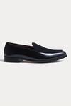 Shop_Morf_Black Cocktail Almond Toe Penny Loafers_Online_at_Aza_Fashions