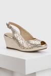 Buy_OROH_Gold Textured Savannah Cut-out Wedges _at_Aza_Fashions