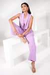 Shop_Nayantara Couture_Purple Poly Crepe Embellished Crystal And Bead Work Inaya Pant Set _Online_at_Aza_Fashions