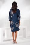 Shop_Nayantara Couture_Blue Dress Viscose Satin Organza Embroidered Aurelia Floral Pleated _at_Aza_Fashions