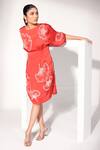 Shop_Nayantara Couture_Orange Dress Viscose Satin Organza Embroidered Aurelia Pleated _Online_at_Aza_Fashions