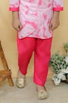 Buy_Kalp_Pink Kurta Cotton Hakoba Tie Dye Nebula Set  _Online_at_Aza_Fashions