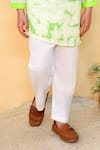 Buy_Kalp_Green Kurta Cotton Hakoba Tie Dye Lime Blossom Bliss Set  _Online_at_Aza_Fashions