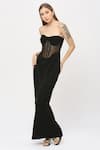 Shop_Emblaze_Black Viscose Sweetheart Neck Corset Gown _Online_at_Aza_Fashions