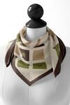 Buy_Thee Modern Roots_Green Abstract Starry Night Tendrils Silk Printed Scarf _at_Aza_Fashions