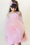 Buy_A Little Fable_Pink Net Baby Tulle Bloom Dress_at_Aza_Fashions
