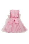 Shop_A Little Fable_Pink Net Baby Tulle Bloom Dress_at_Aza_Fashions