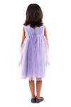 Shop_A Little Fable_Purple Tulle, Polyester Applique 3d Periwinkle Breeze Dress _at_Aza_Fashions
