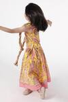 Buy_A Little Fable_Multi Color 100% Cotton Hand Block Print Floral Sanganer Lehenga Set _Online_at_Aza_Fashions