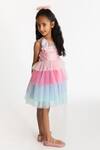 A Little Fable_Multi Color Tulle, Cotton, Polyester Embroidery Glitter Horn Unicorn Dress _Online_at_Aza_Fashions