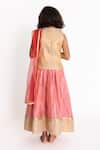 Shop A Little Fable Pink Cotton, Silk, Jacquard, Net Embroidery, Applique, Floral Print Lehenga Set at Aza Fashions Shop_A Little Fable_Pink Cotton, Silk, Jacquard, Net Embroidery, Applique, Floral Print Lehenga Set _at_Aza_Fashions