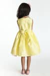 Shop_A Little Fable_Yellow Tulle, Cotton, Polyester Rainbow Fun Panelled Dress _at_Aza_Fashions