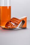 Shop_Heel Your Sole_Orange Lulu Knotted Strap Block Heels _at_Aza_Fashions