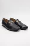 Buy_Heel Your Sole_Black Koi Genuine Leather Loafers _at_Aza_Fashions