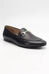 Shop_Heel Your Sole_Black Koi Genuine Leather Loafers _at_Aza_Fashions