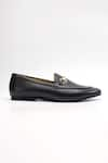 Heel Your Sole_Black Koi Genuine Leather Loafers _Online_at_Aza_Fashions