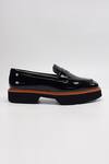 Buy_Heel Your Sole_Orange Nash Heeled Genuine Leather Loafers_Online_at_Aza_Fashions