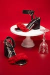 Buy_Heel Your Sole_Black Seine Ruffled Strap Heels _at_Aza_Fashions