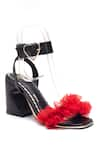 Shop_Heel Your Sole_Black Seine Ruffled Strap Heels _at_Aza_Fashions