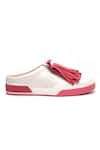 Buy_Heel Your Sole_Pink Musee Tassel Front Sneakers _Online_at_Aza_Fashions