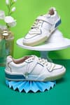 Buy_Heel Your Sole_White Louvre Sneakers _at_Aza_Fashions