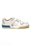 Heel Your Sole_White Louvre Sneakers _Online_at_Aza_Fashions