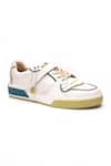 Buy_Heel Your Sole_White Louvre Sneakers _Online_at_Aza_Fashions