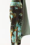 TIL_Multi Color Cotton Silk Satin Digital Printed Hand Florid Straight-fit Trouser_Online_at_Aza_Fashions
