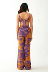 Shop_Tizzi_Multi Color Textured Crepe Printed Architectural Diamenti Jumpsuit  _at_Aza_Fashions