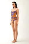 Tizzi_Multi Color Wonder Fabric Printed Palace Sweetheart Aethaer Swimsuit  _Online_at_Aza_Fashions