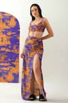 Tizzi_Multi Color Chiffon Satin Printed Palace Synoro Skirt  _Online_at_Aza_Fashions