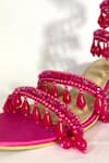 Buy_Ciel_Pink Crystals Chandelier Spiral Embellished Heels _Online_at_Aza_Fashions