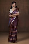 Buy_Dressfolk_Purple Tissue Striped Bhanupriya Handwoven Saree With Unstitched Blouse Fabric _at_Aza_Fashions