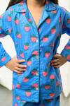 Shop_Fairies Forever_Blue Cotton Strawberry Print Top With Pant _Online_at_Aza_Fashions