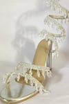 Buy_Ciel_Silver Crystals Chandelier Embellished Spiral Heels _at_Aza_Fashions