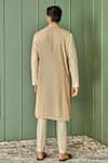 Shop_Asuka_Beige Chanderi Silk Embroidered Resham Work Vintage Kurta Set _at_Aza_Fashions