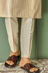 Buy_Asuka_Beige Chanderi Silk Embroidered Resham Work Vintage Kurta Set _Online_at_Aza_Fashions