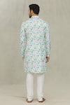 Shop_Arihant Rai Sinha_White Cotton Abstract Hexagon Print Kurta _at_Aza_Fashions