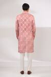 Shop_Rabani & Rakha_Pink Georgette, Cotton, Silk Sequins, Embroidery Bandhani Print Kurta And Pant Set _at_Aza_Fashions