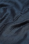 Buy_Abraham And Thakore_Blue Chanderi Embroidery Round Neck Pleated Puff Sleeve Top 