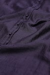 Abraham And Thakore_Purple Chanderi V-neck Sleeve Pleated Dress _at_Aza_Fashions